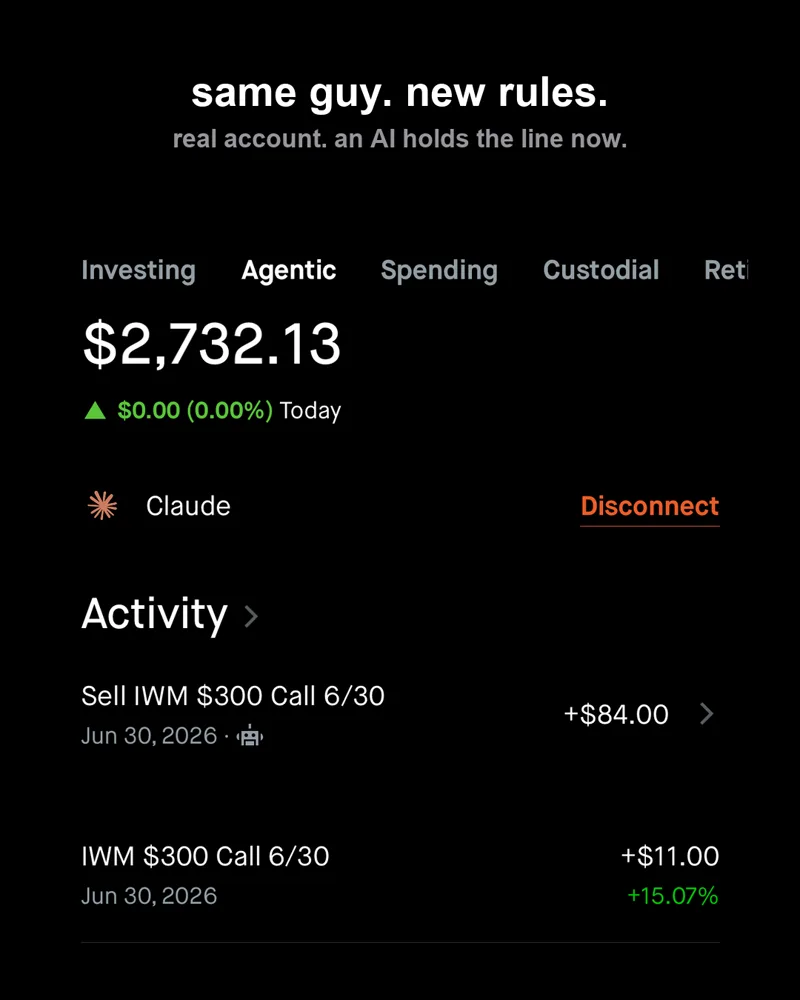 Robinhood trade receipt screenshot